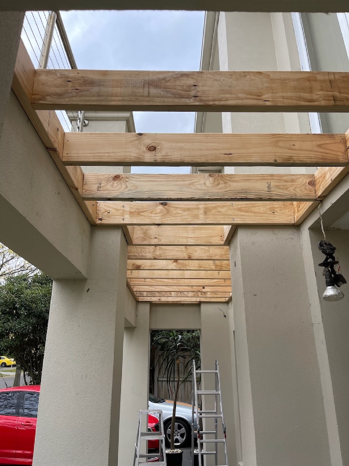 Balcony joists and framing