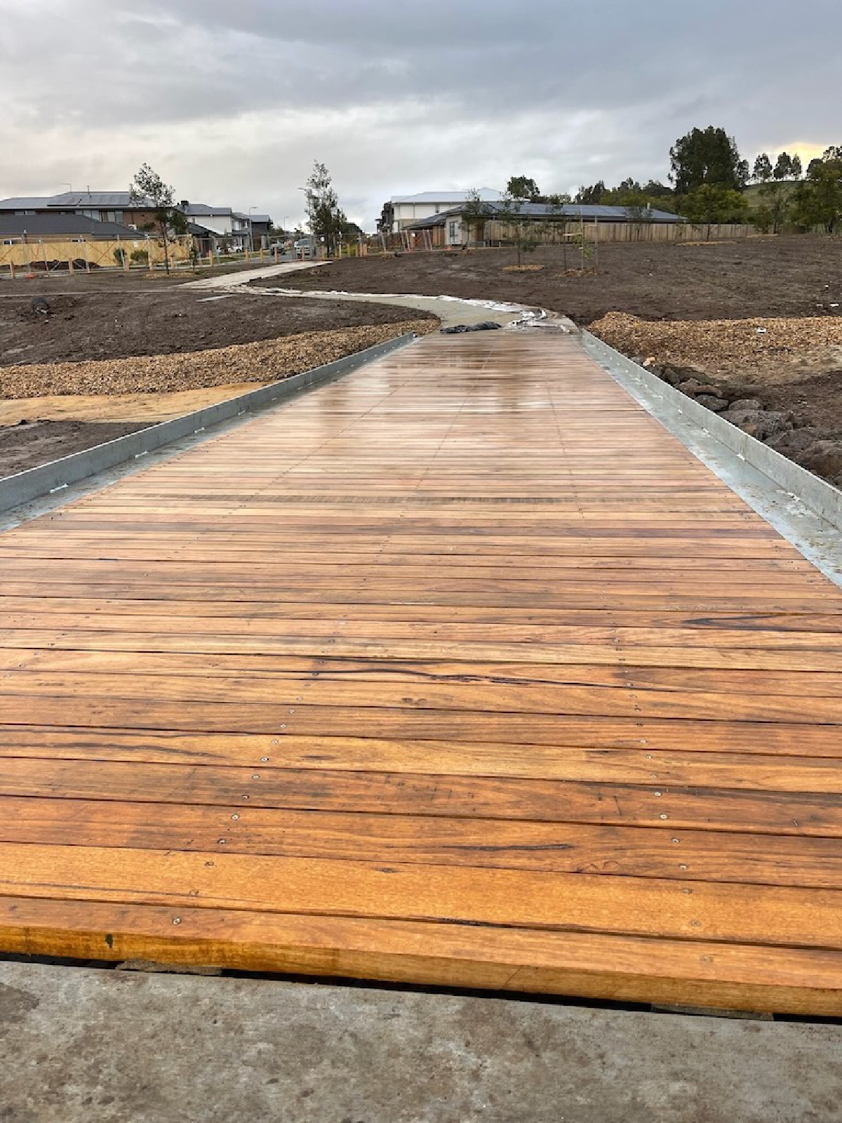 Panel placement and fixings in progress