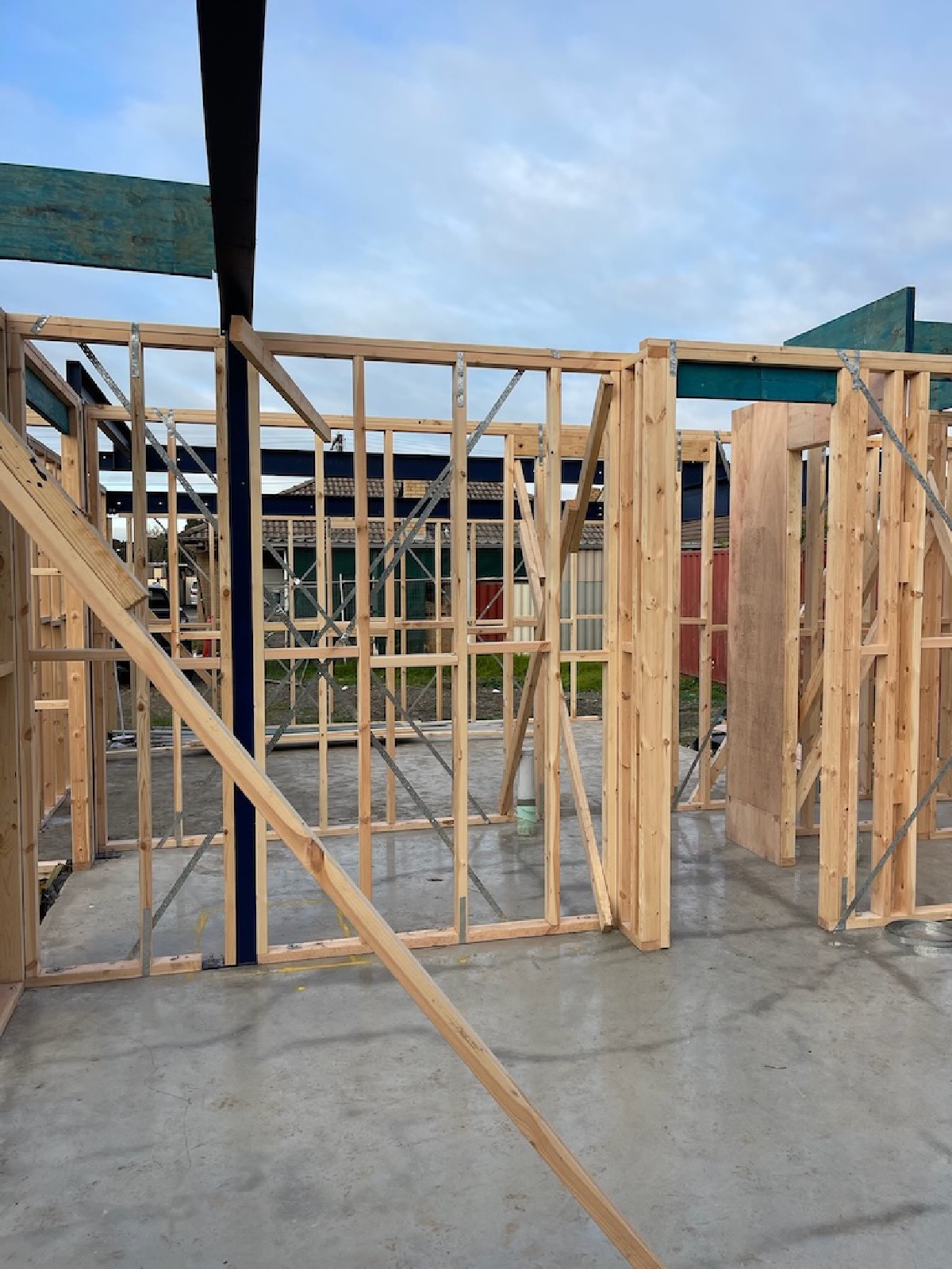 Bracing and connections checked